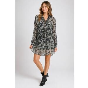 denim vest floral dress Sarah Romper Wholesale Blue Balloon Sleeve Size:42R Tie Shoulder Style it exactly as